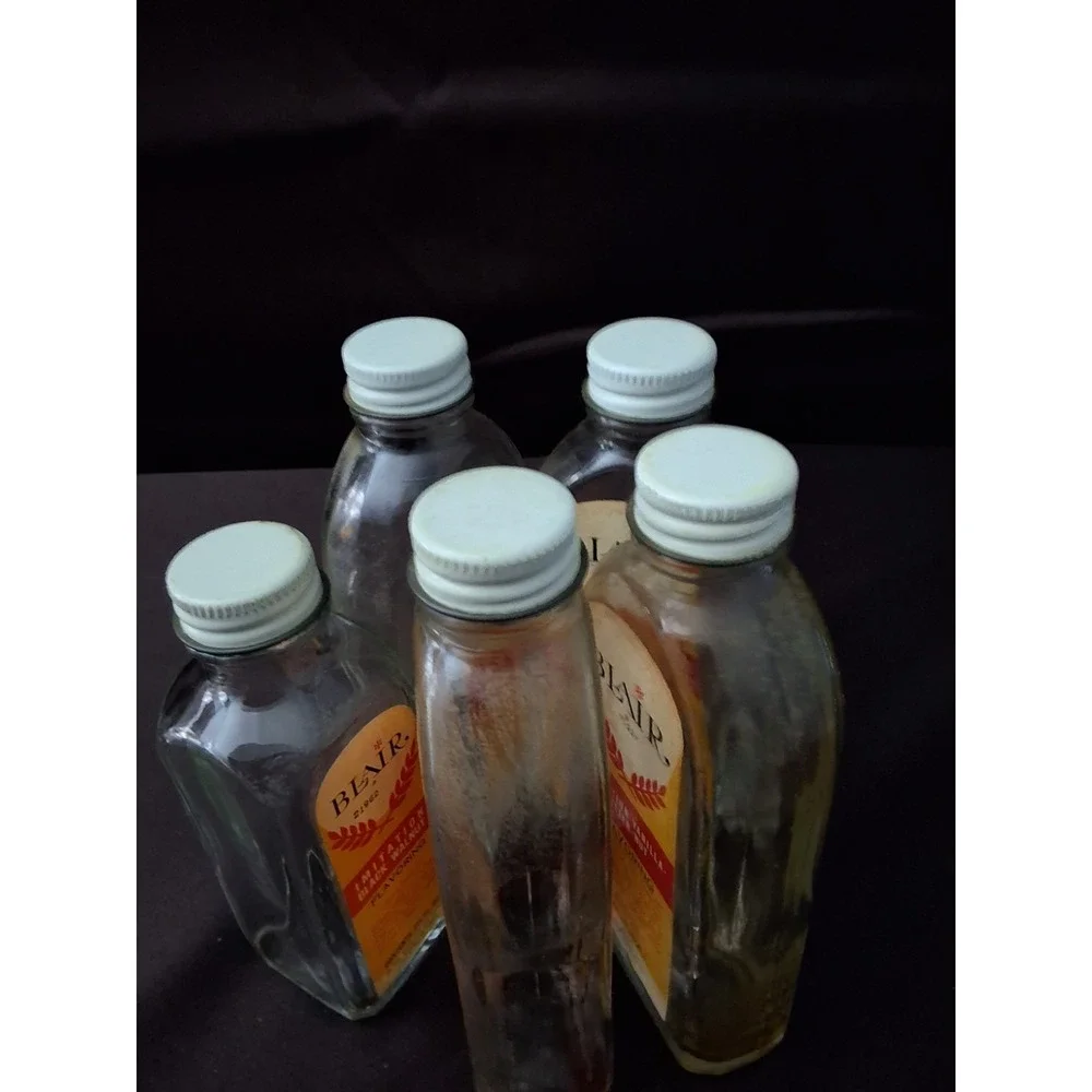 Lot Of 5 Vintage Blair Flavoring Bottles #21962 #72354 #80626‎ #80737 #71227 GVC